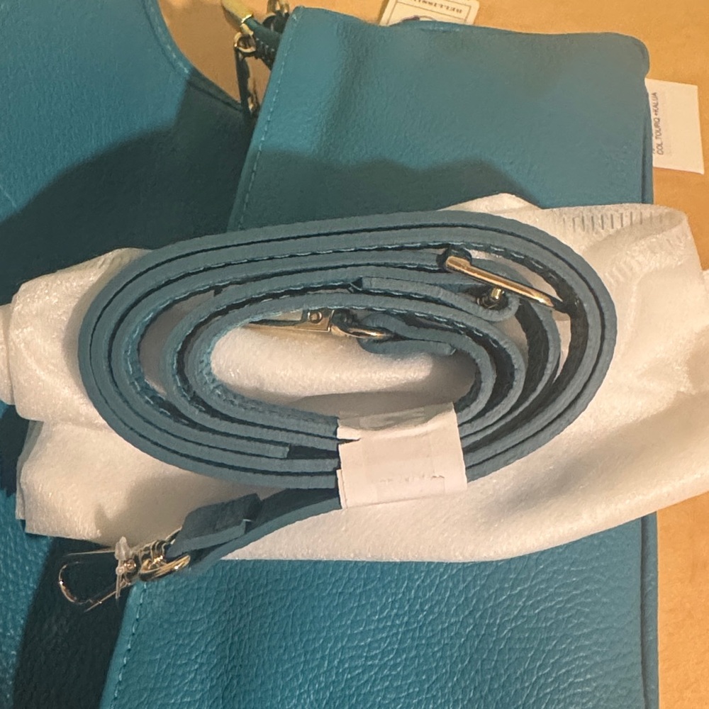DIVINA FIRENZE LEATHER HANDBAG NWT - Picture 6 of 16